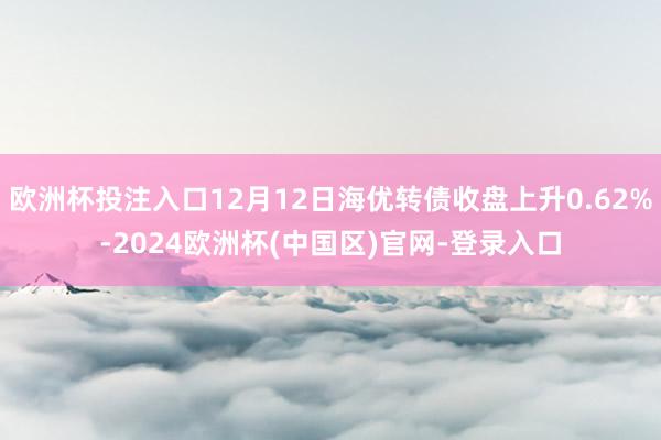 欧洲杯投注入口12月12日海优转债收盘上升0.62%-2024欧洲杯(中国区)官网-登录入口