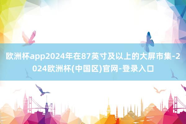 欧洲杯app2024年在87英寸及以上的大屏市集-2024欧洲杯(中国区)官网-登录入口