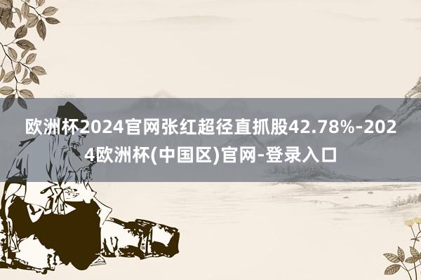 欧洲杯2024官网张红超径直抓股42.78%-2024欧洲杯(中国区)官网-登录入口